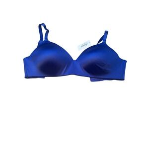 Soma Vanishing Back Wireless Bra Royal Blue 34DD 031801 New‎ With Tags